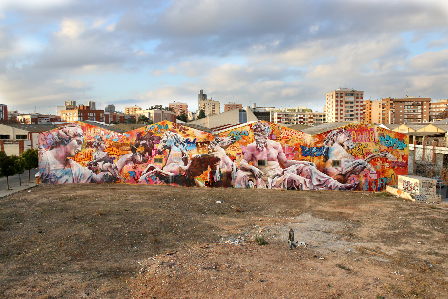 Ciutat Fallera Wall in Valencia