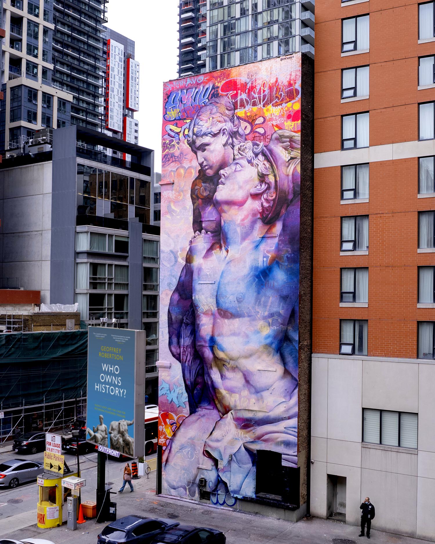 Mercury and Psyche mural in Toronto