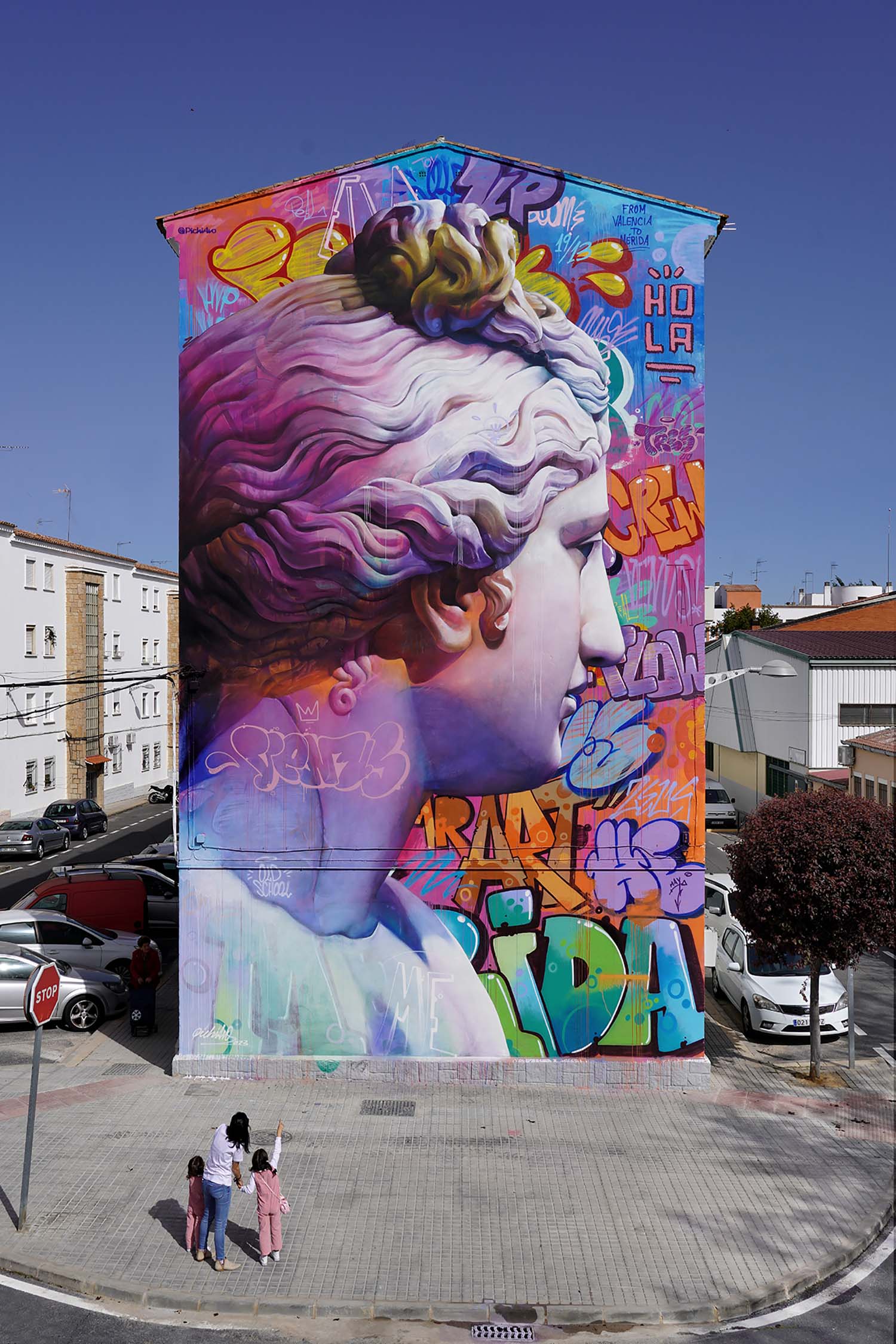 Venus del Mitreo mural in Mérida, Spain
